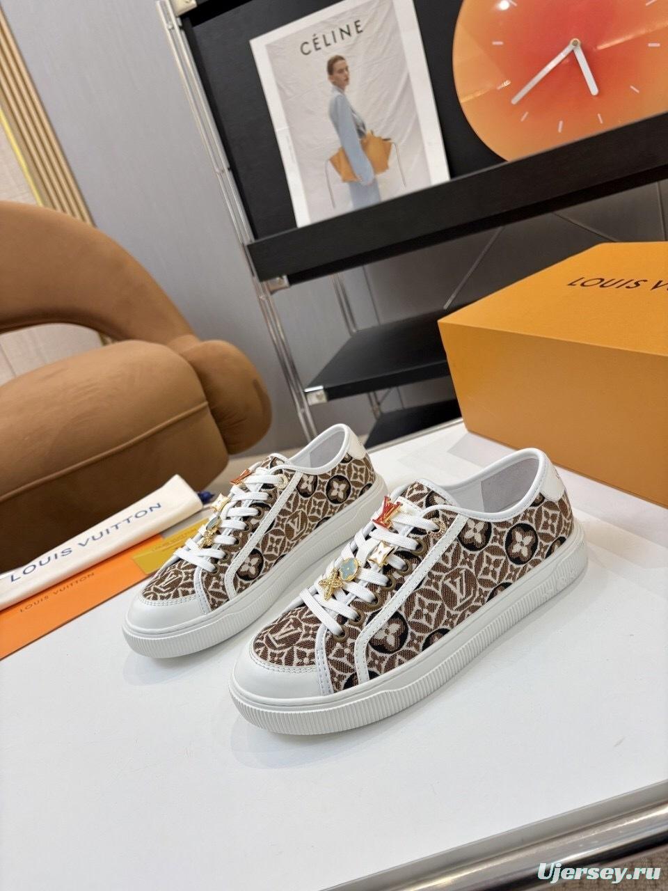 Louis Vuitton Lagoon Series Thick Sole Denim Monogram Skate Sneakers - AS00300