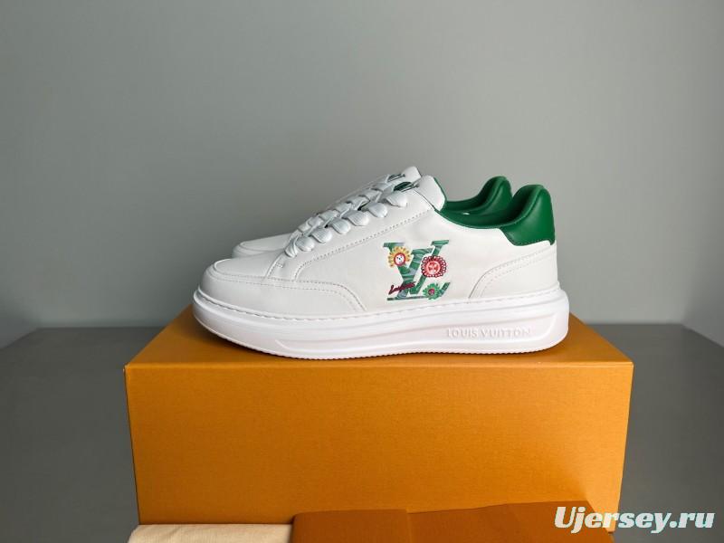 Louis Vuitton Beverly Hills Low-Top Fashion Sneakers Unisex Couple Style - YC