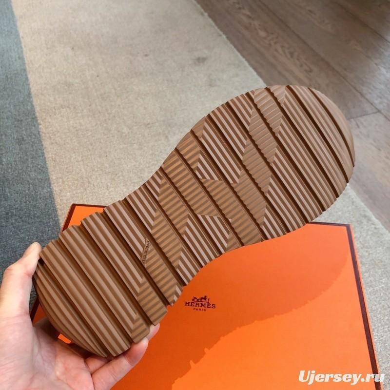 H Boot-Type Early Spring New Shoes with Classic Chelsea and British Color Blocking Design - AS00380