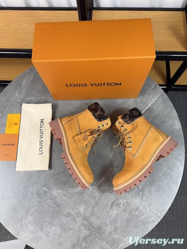 Timberland x LV Monogram Ankle Boots Waterproof Suede - LY00380