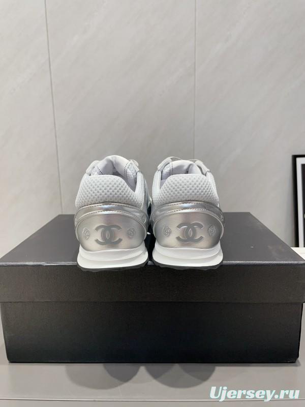 Chanel Silver Horn King II Casual Series Sports Shoes - KFY00330