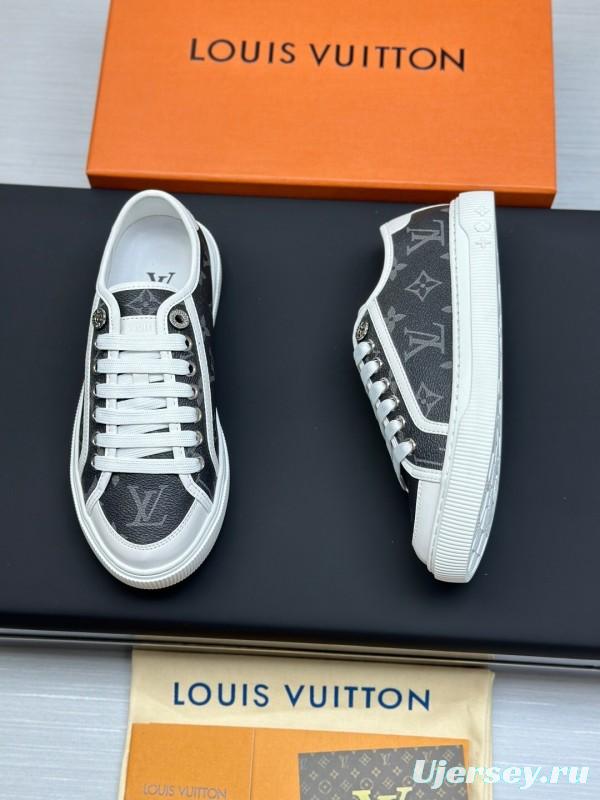 Louis Vuitton Time Out Series Animal Print Casual White Sneakers - AS00260
