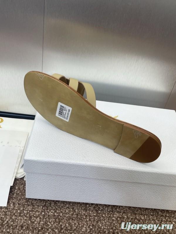 Dior D-Club Jelly Color Hollow Layered Cross Strap Women's Sandals - KFY00280