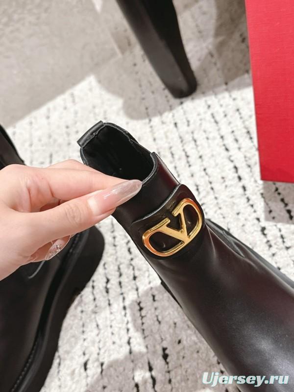 Valentino 2025 SS Metal Element Short Boots - LY00330