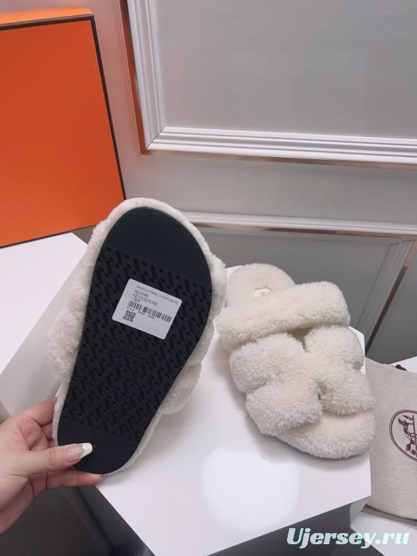 H Love Erjiu Fur Slippers - LY00270