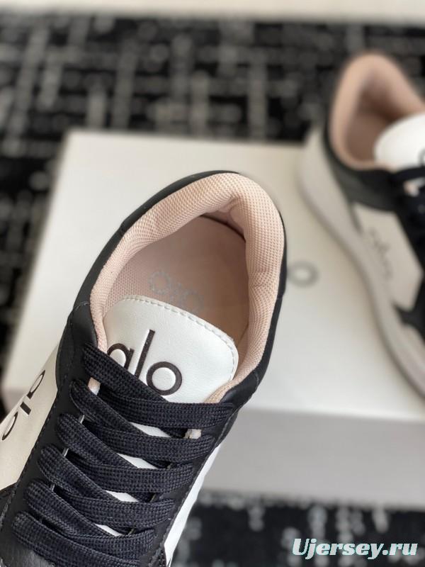 Alo 2025 SS Two-Tone White Sneakers Chunky Sole Comfort Casual - KFY00280