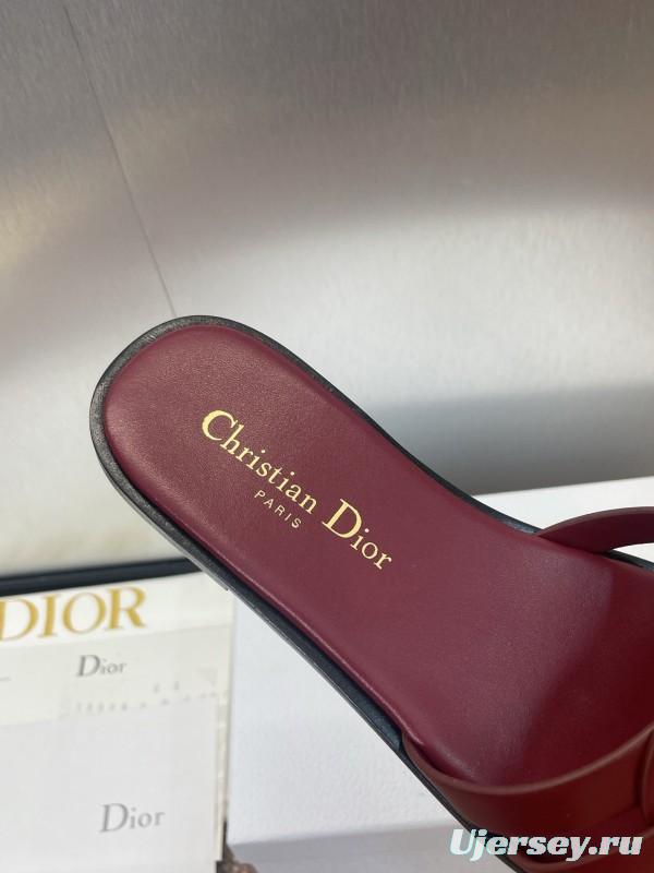 Dior D-Club Jelly Color Hollow Layered Cross Strap Women's Sandals - KFY00280