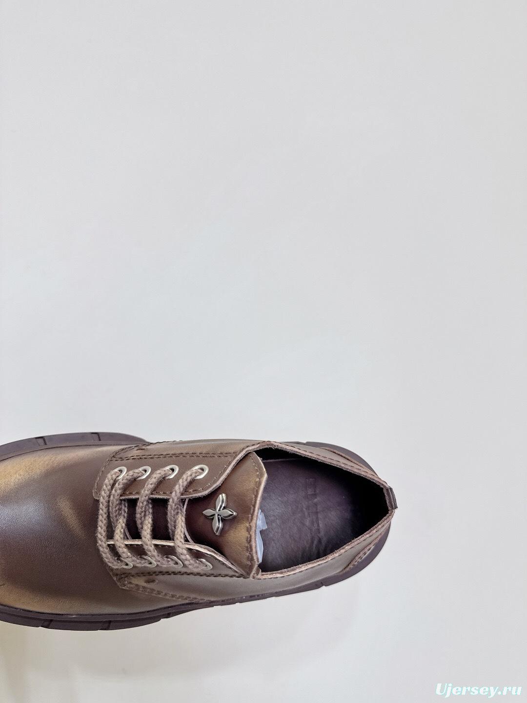 Smfk 2025 SS Collection Platform Derby Shoes with Thick Sole - LY00260