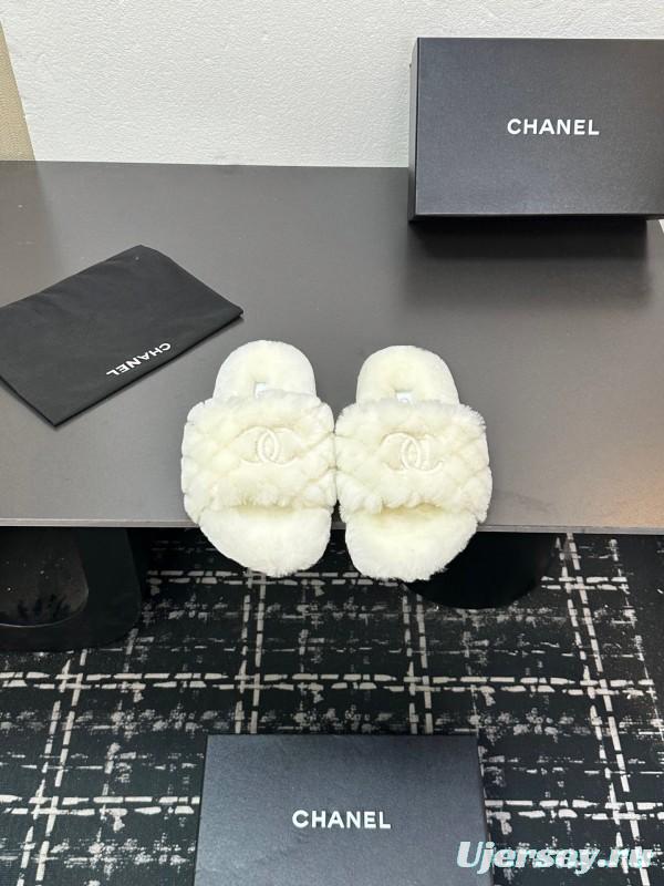 Chanel 2025SS Fashion Fur Slippers - LY00250