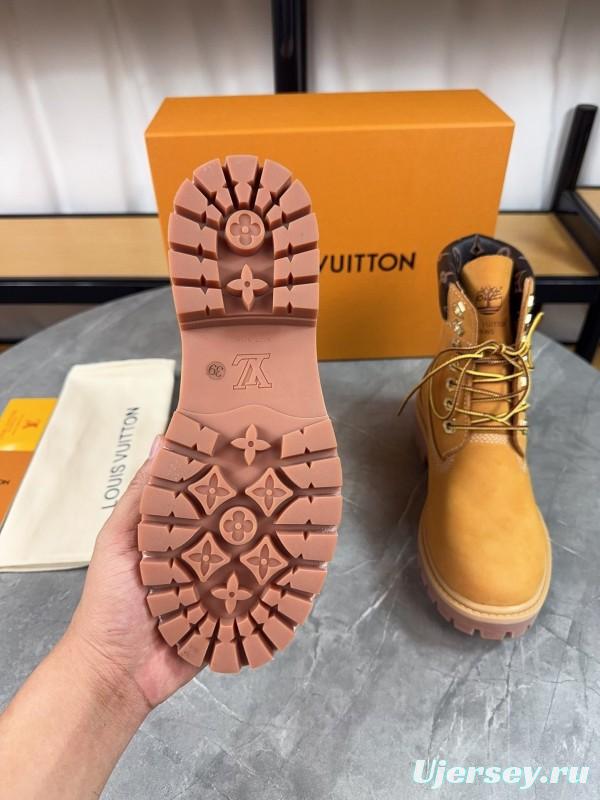 Timberland x LV Monogram Ankle Boots Waterproof Suede - LY00380