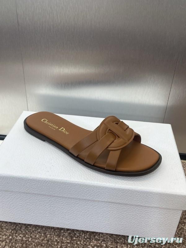 Dior D-Club Jelly Color Hollow Layered Cross Strap Women Sandals - KFY00280