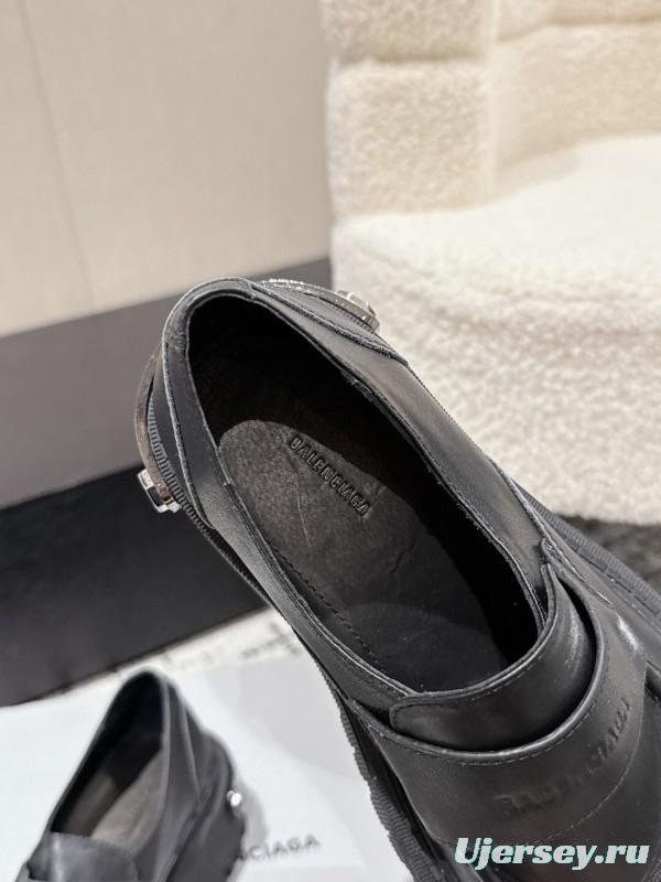 Balenciaga 2025 SS Loafers with Retro Design and Lightweight TPU Sole - KFY00320