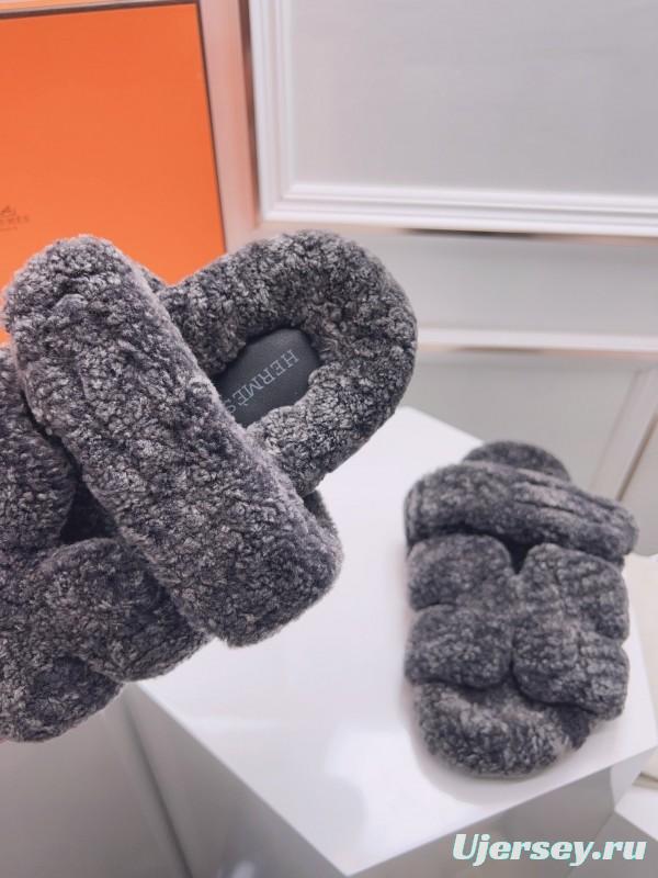 H Erjia Fur Slippers - LY00270
