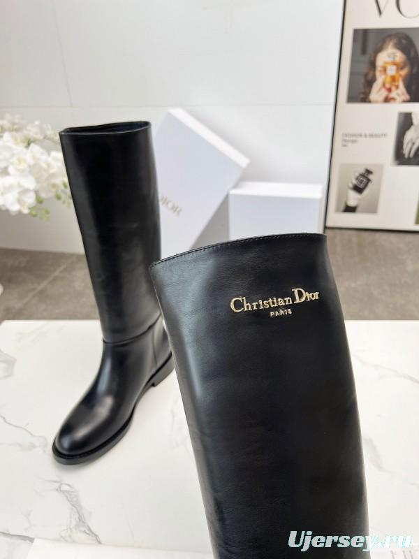 Dior 2025/SS Retro British Style Brogue New Knight Boots - LY00460