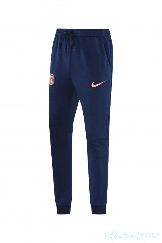 25/26 Barcelona 01 Royal Blue Hoodie Full Zipper Jacket+Long Pants