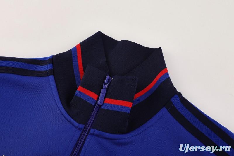 25/26 Olympique lyonnais/Lyon Blue Full Zipper Jacket+Long Pants