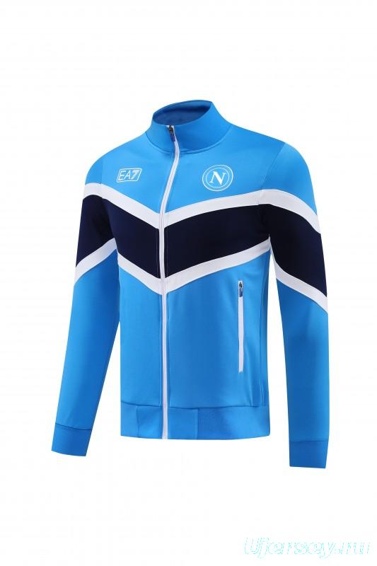 25/26 Napoli Blue/Black Full Zipper Jacket+Long Pants