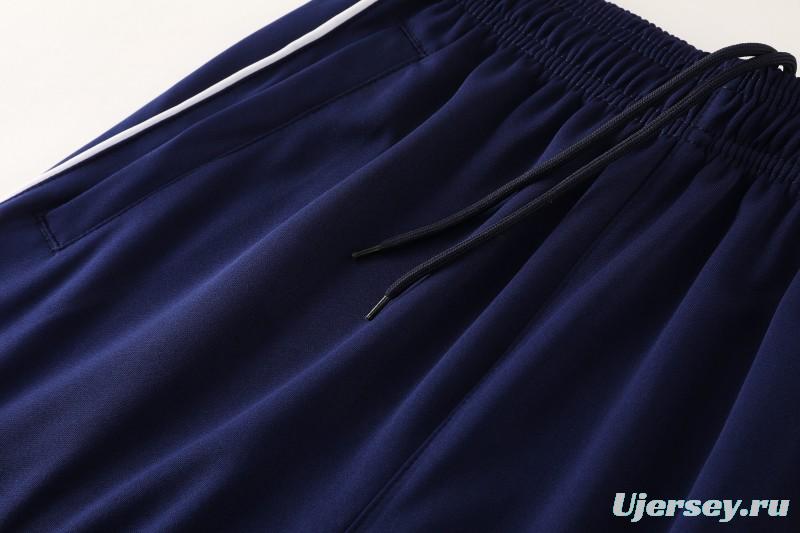 25/26  Adidas Navy Blue Full zipper Jacket Tracksuit+ long pants