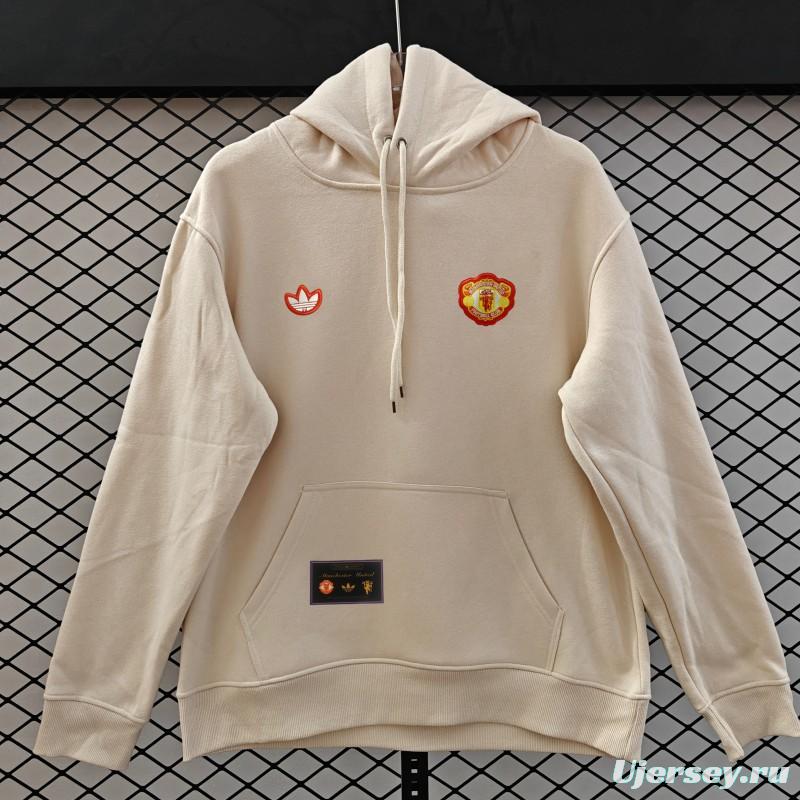 25/26 Manchester United Retro Embroidered Logo Hoodie 9 Colors