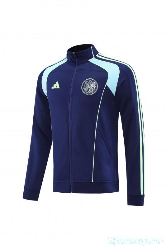 25/26 Ajax Amsterdam Navy Blue Full zipper Jacket Tracksuit+ long pants