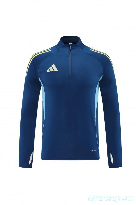 25/26  Adidas Navy Blue Full zipper Jacket Tracksuit+ long pants