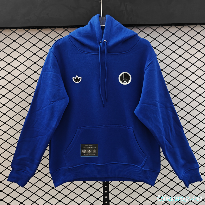 25/26 Adidas x Newcastle United Retro Embroidered Logo Hoodie 9 Colors