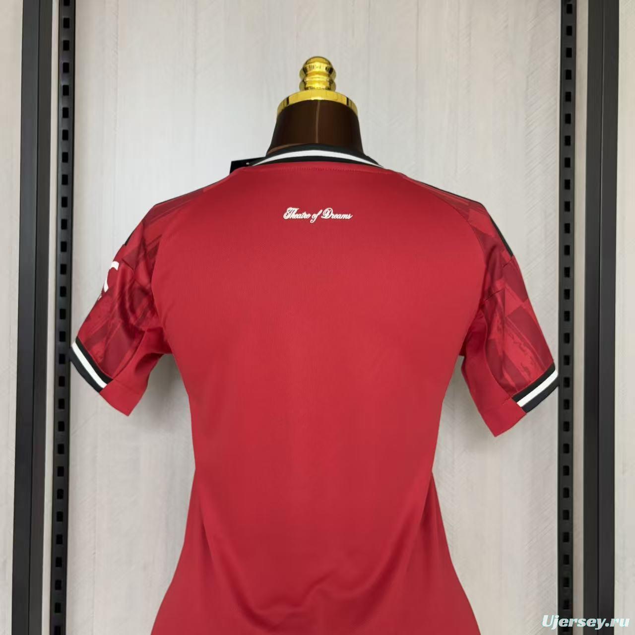 25/26 Women Manchester United Home Jersey