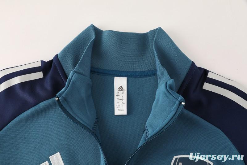 25/26 Arsenal  Navy Blue  Full zipper Jacket Tracksuit+ long pants