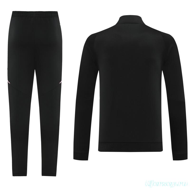 25/26  Juventus Black  Full zipper Jacket Tracksuit+ long pants