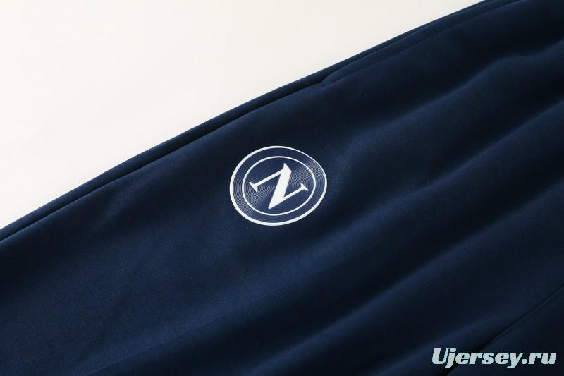 25/26 Napoli  White  Full zipper Jacket Tracksuit+ long pants