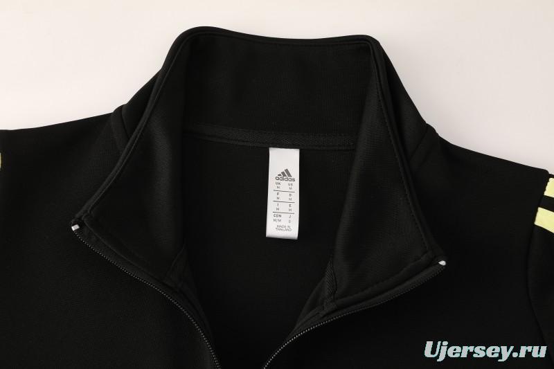 25/26  Juventus Black  Full zipper Jacket Tracksuit+ long pants