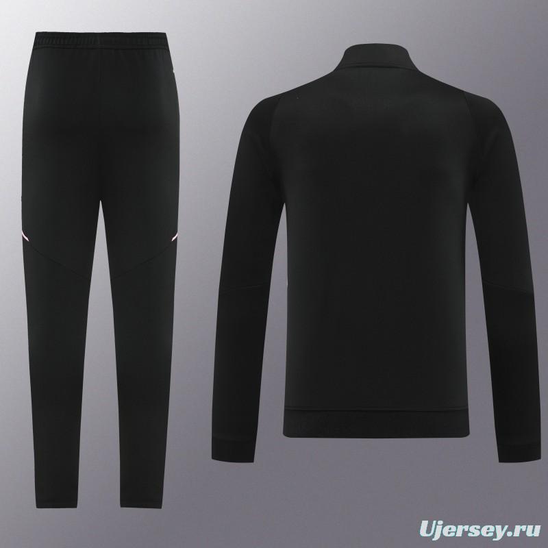 25/26  Juventus Black  Full zipper Jacket Tracksuit+ long pants