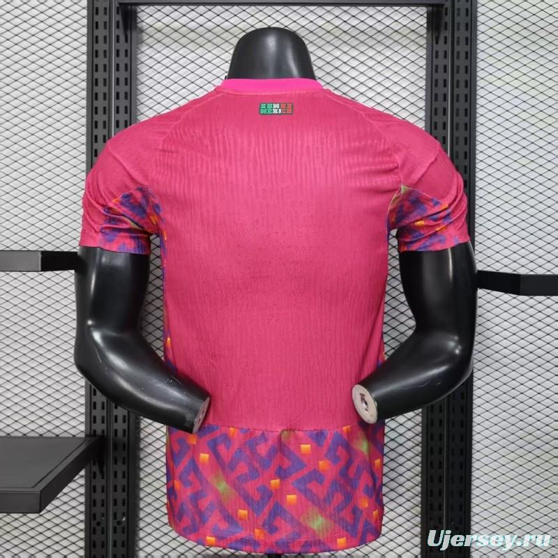 Player Version 2026 Mexico  Pink Training Jersey