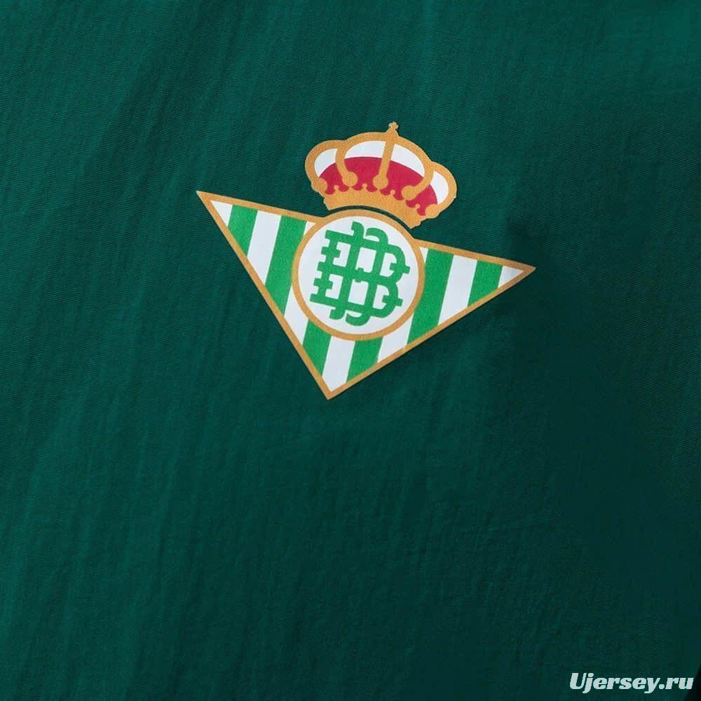 2026 Real Betis Green And Yellow  Reversible Full Zipper Jacket