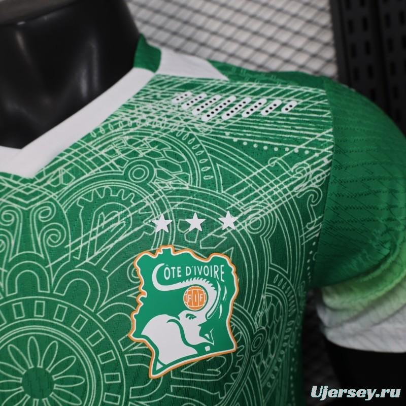 2026 Player Version Ivory Coast Special Edition Green Jersey
