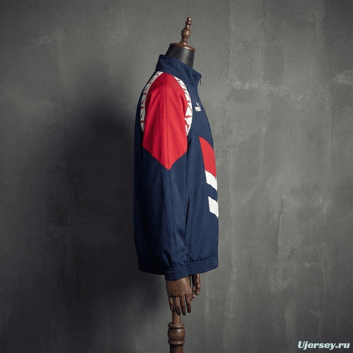 1996/97 Vintage Style Atletico Madrid Black Jacket Windbreaker