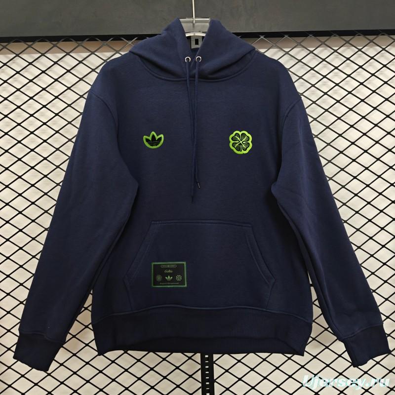 25/26 Celtic Embroidered Logo Hoodie 9 Colors