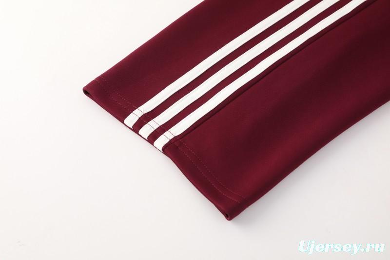 2026 Adidas x OASIS Wine Full Zipper Jacket + Long Pants