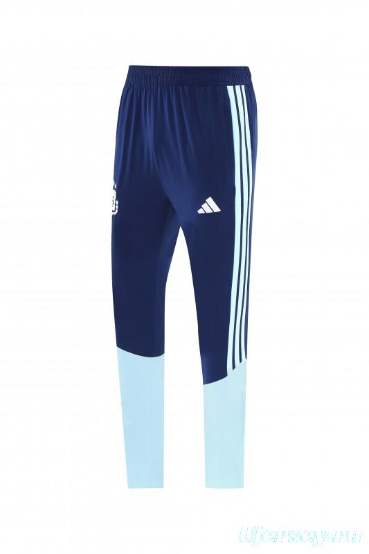 2026 Argentina Navy Blue Full Zipper Jacket + Long Pants