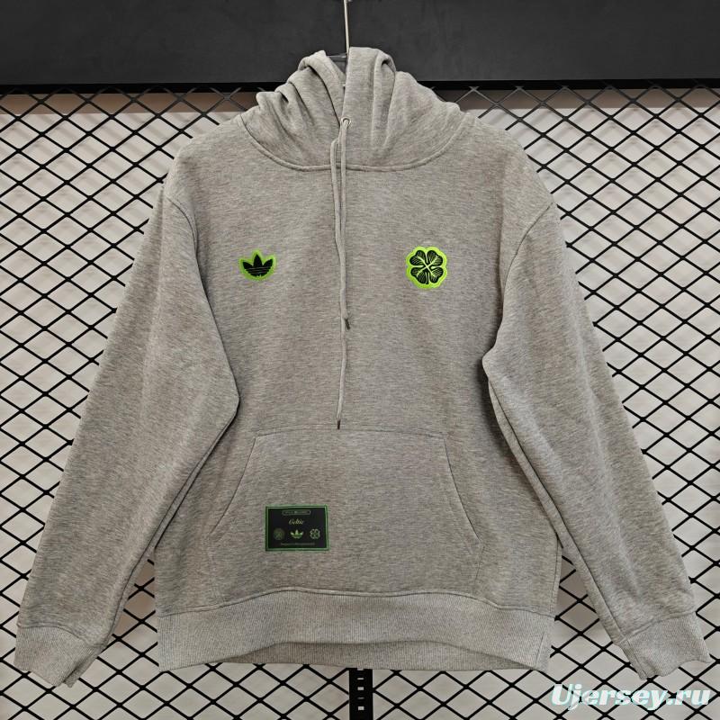 25/26 Celtic Embroidered Logo Hoodie 9 Colors