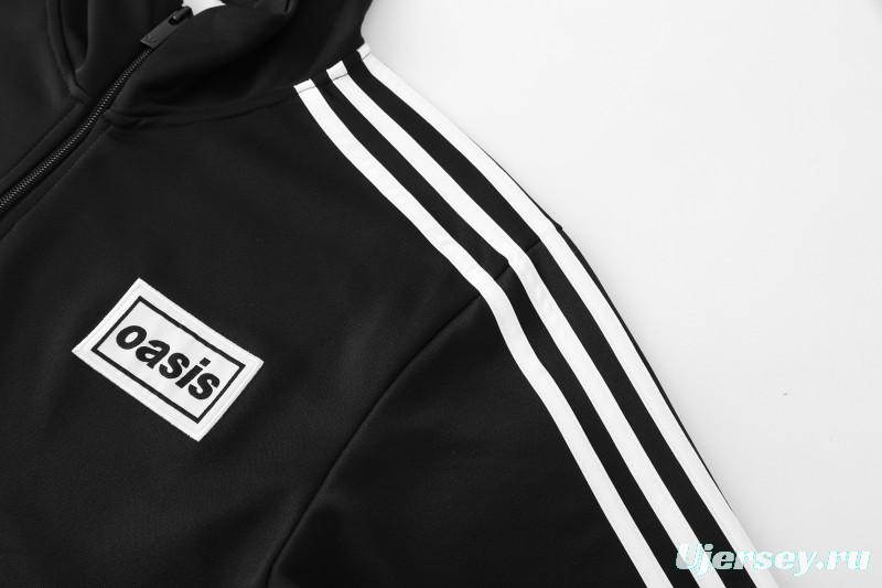 2026 Adidas Black Full Zipper Jacket + Long Pants