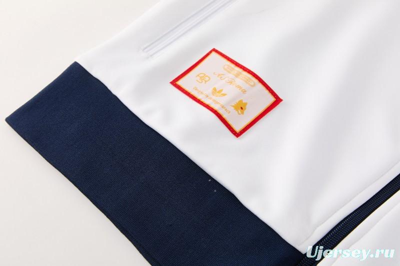 25/26 Roma White Full Zipper Jacket + Long Pants