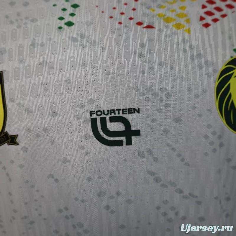2026 Player Version Cameroon Home White with Red, Dot Pattern Jersey