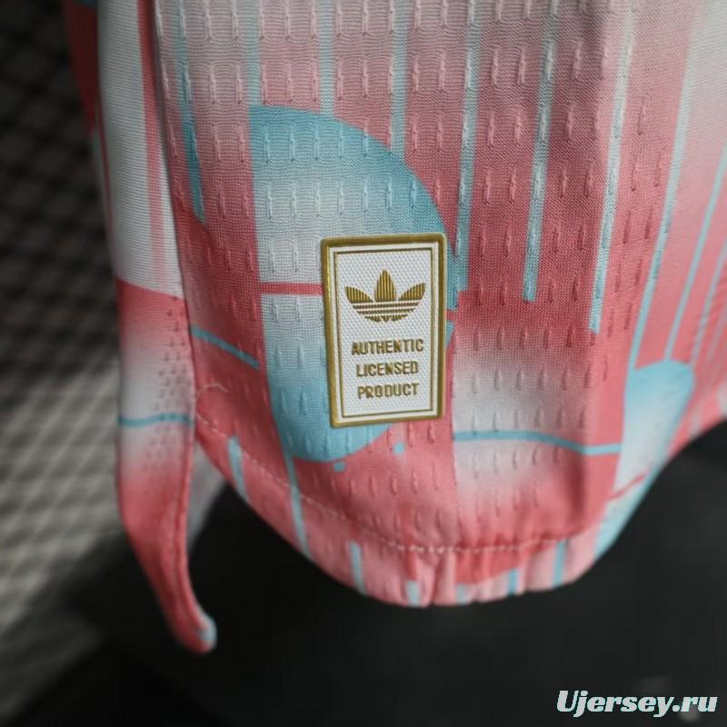 2026 Player Version Belgium Away White Pink Jersey