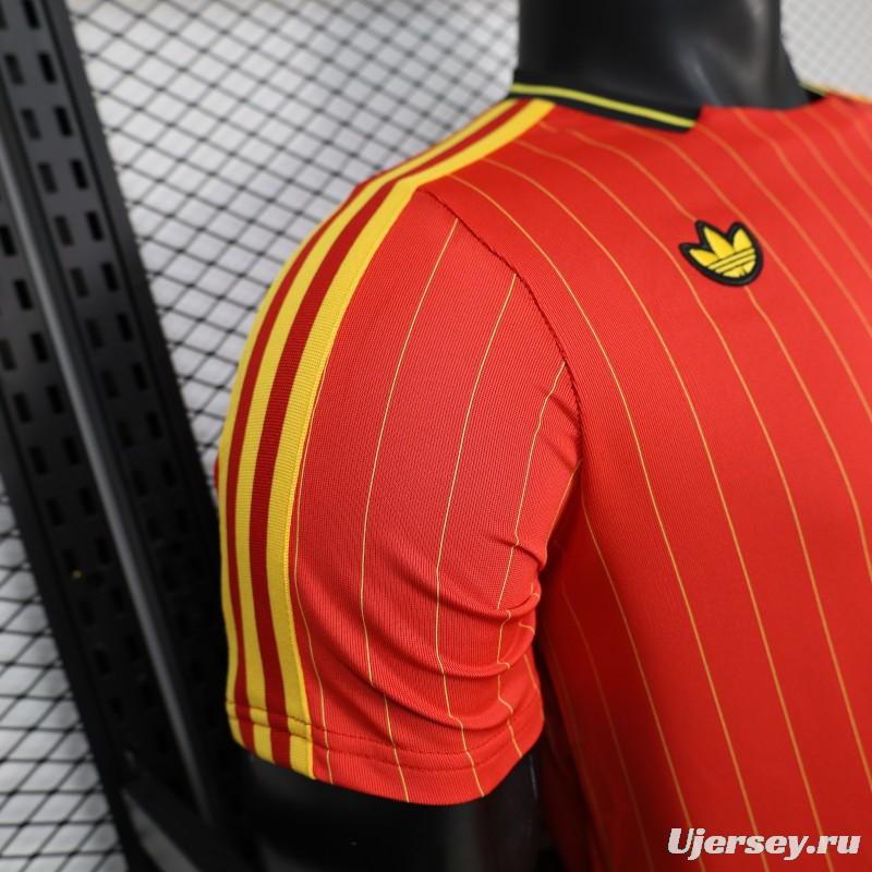 Player Version 2026 Belgium Red Terrace Icons White Jersey