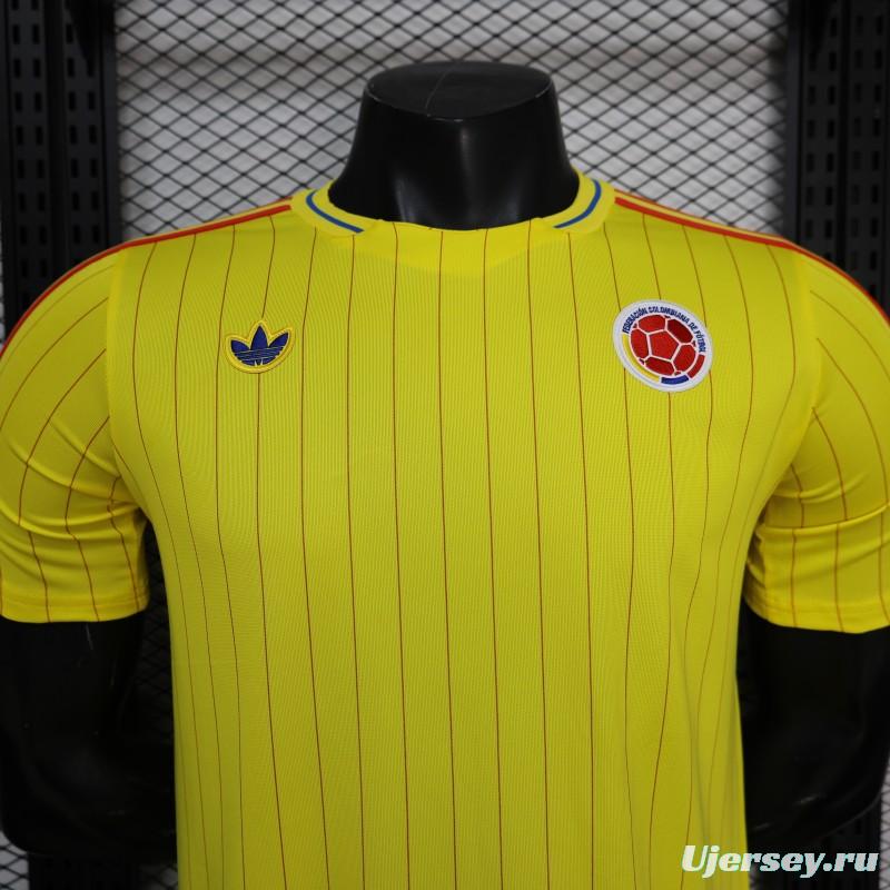 Player Version 2026 Colombia Yellow Terrace Icons Jersey