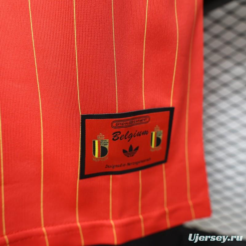 Player Version 2026 Belgium Red Terrace Icons White Jersey