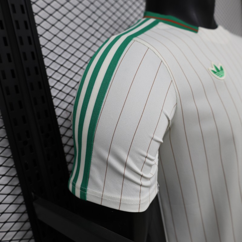 2026 Player Version Algeria White with Green Pinstripes Jersey