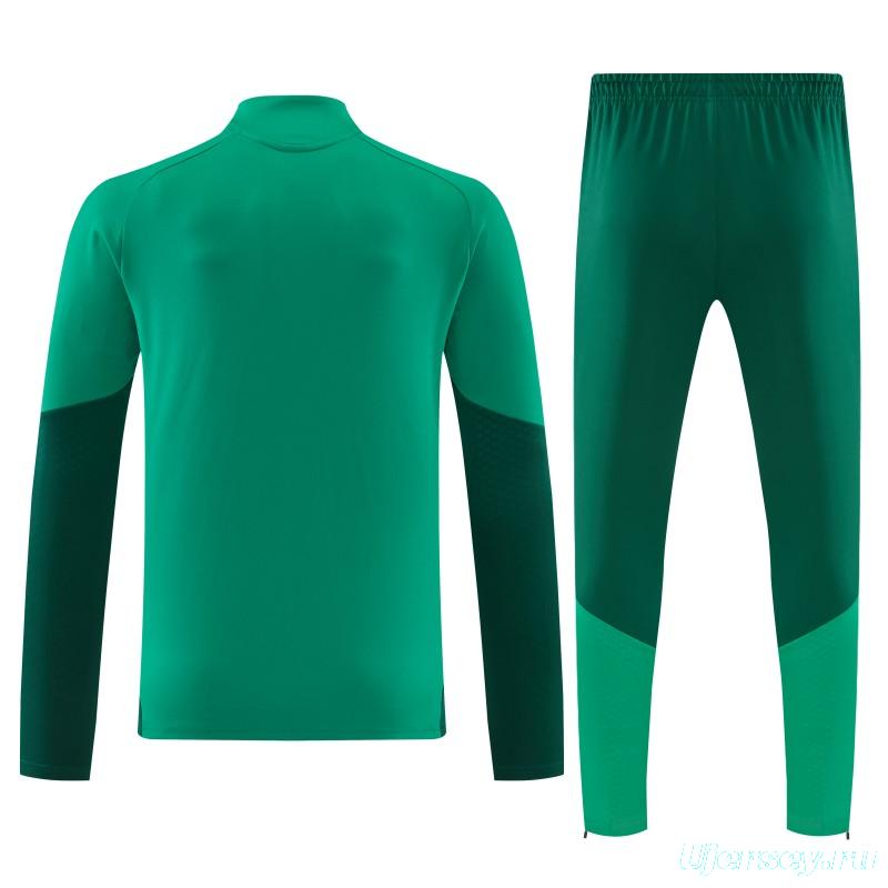 26/27  Algeria Green Half Zipper Jacket  Tracksuit + Long Pants