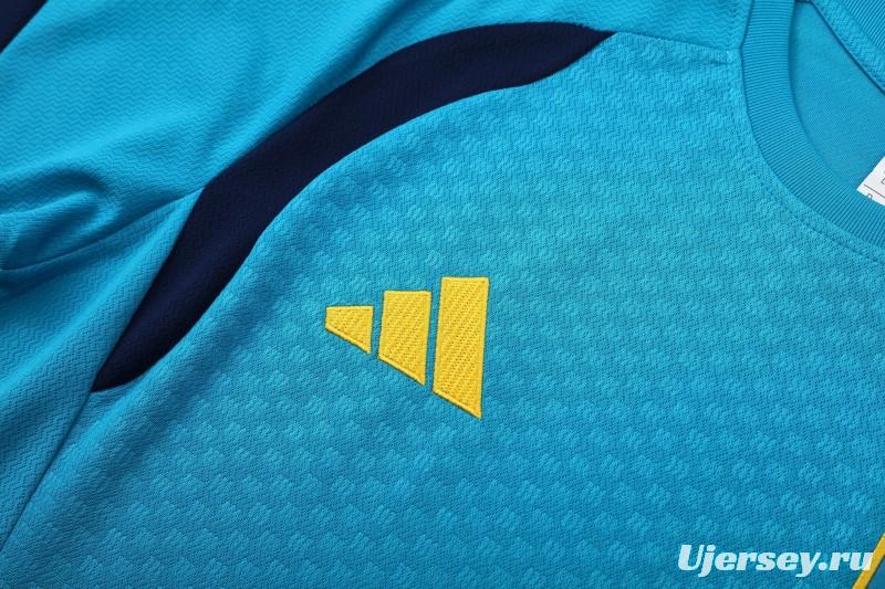 26/27 Spain Light Blue Short Sleeve+Soccer Shorts